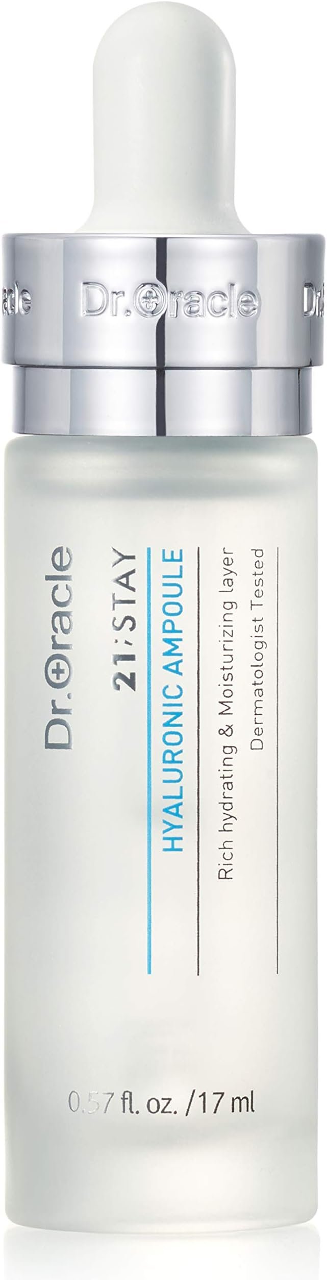 DR.ORACLE Ampoule Hyaluronic Acid Serum for Face Korean Skin Care - Moisturizer Essence Anti-Aging Serum, Intense Hydration Moisturizing K Beauty (0.57o.z), Dermatologist Tested, Clinical Care - Product Image