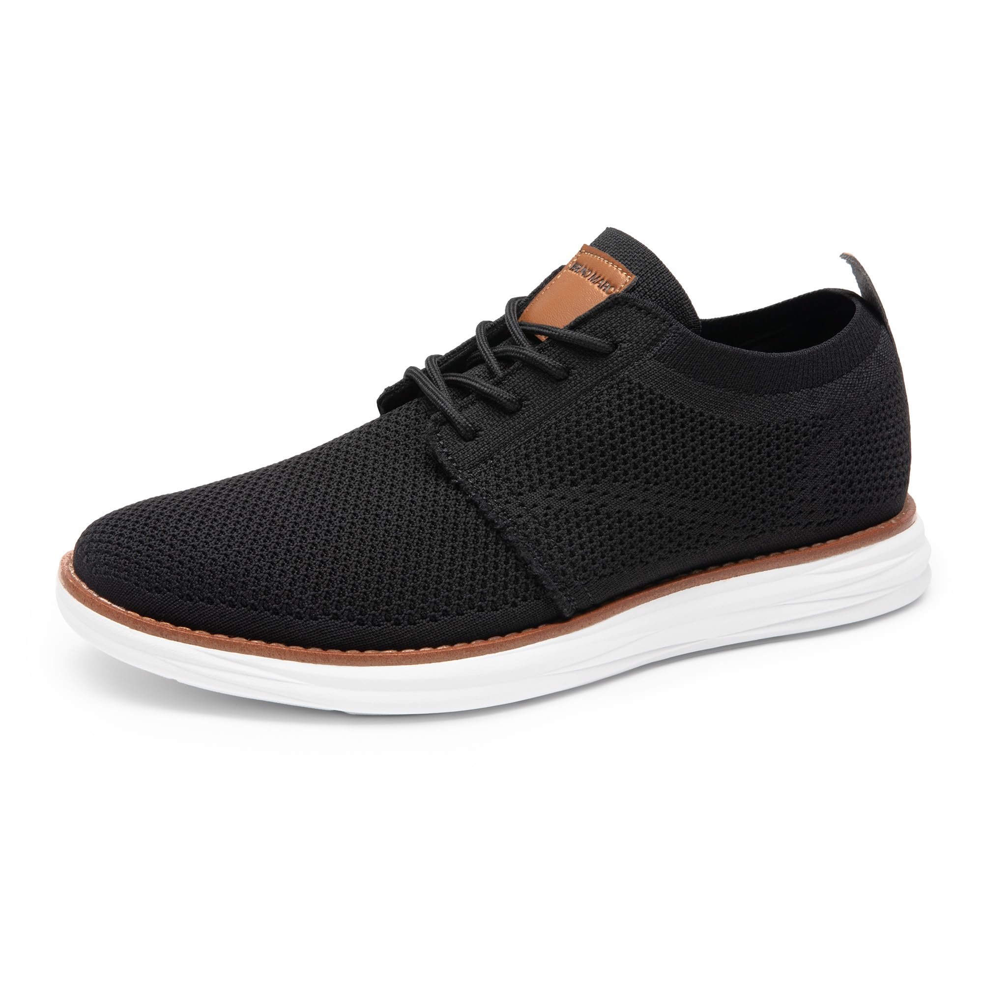 Bruno Marc Men's KnitFlex Breeze Mesh Sneakers Oxfords Lace-Up Lightweight Casual Walking Shoes - Product Image