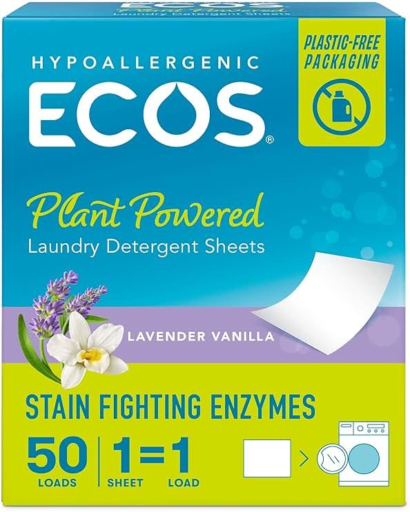 ECOS Lavender Vanilla Liquidless Laundry Detergent 50 Count, 50 CT - Product Image
