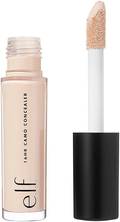 e.l.f. 16HR Camo Concealer, Full Coverage, Matte Finish Under-Eye & Blemish Corrector, Hydrating Formula, 16-Hour Crease-Resistant Wear, Light Ivory - Product Image