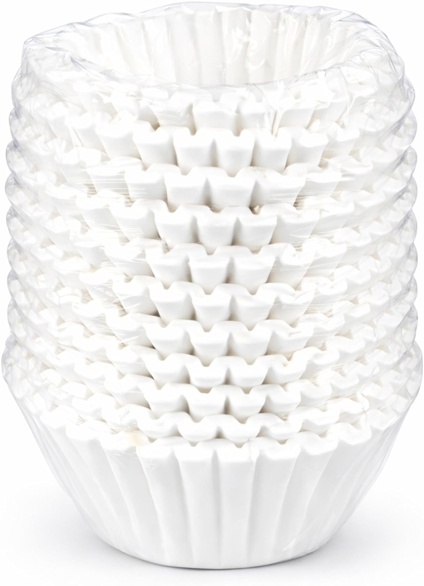 Katy’s Large Commercial Coffee Filters (9.5” x 4.5”) for 12-Cup BUNN, Fetco & Curtis Coffee Machines – Tall Walls, No Ground Overflow – Premium Filters for Businesses (Bulk Pack) - Product Image