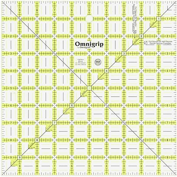 Omnigrid Omnigrip 10in Square Ruler, none - Product Image
