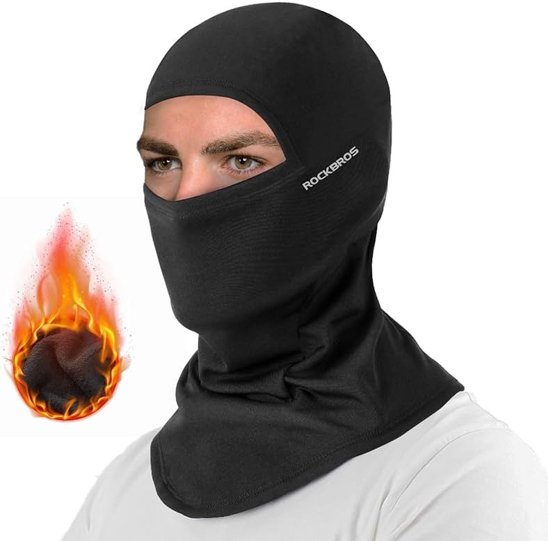 ROCKBROS Cold Weather Balaclava Ski Mask for Men Windproof Thermal Winter Scarf Mask Women Neck Warmer Hood for Cycling - Product Image