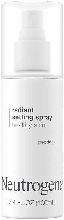 Neutrogena Healthy Skin Radiant Setting Spray, Long-Lasting Face Mist with Antioxidants & Pep-tides, Lightweight Hydrating Formula Locks Makeup for Glowing, Refreshed Skin, 3.4 fl. Oz - Product Image