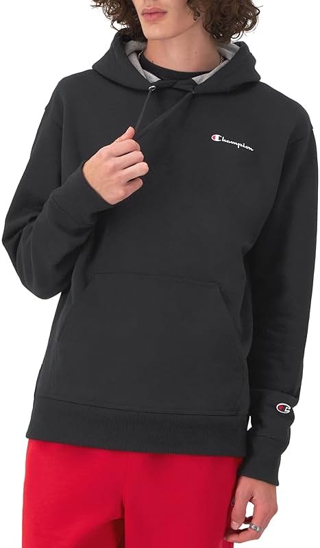 Champion mens Pullover Fleece Hoodie, Standard Fit, Midweight, C Logo, Available in Regular and Big & Tall - Product Image