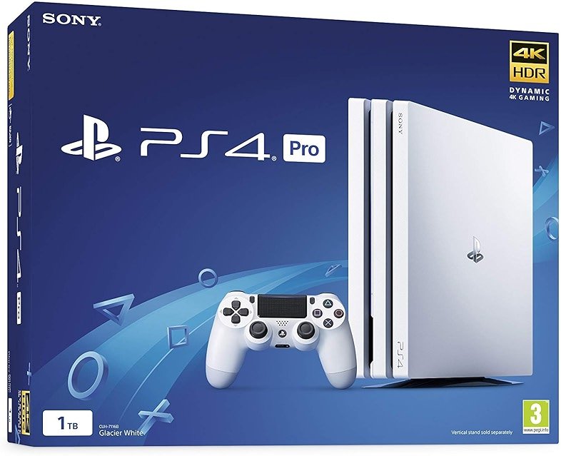 Sony PlayStation 4 Pro 1TB White (PS4) (Renewed) - Product Image