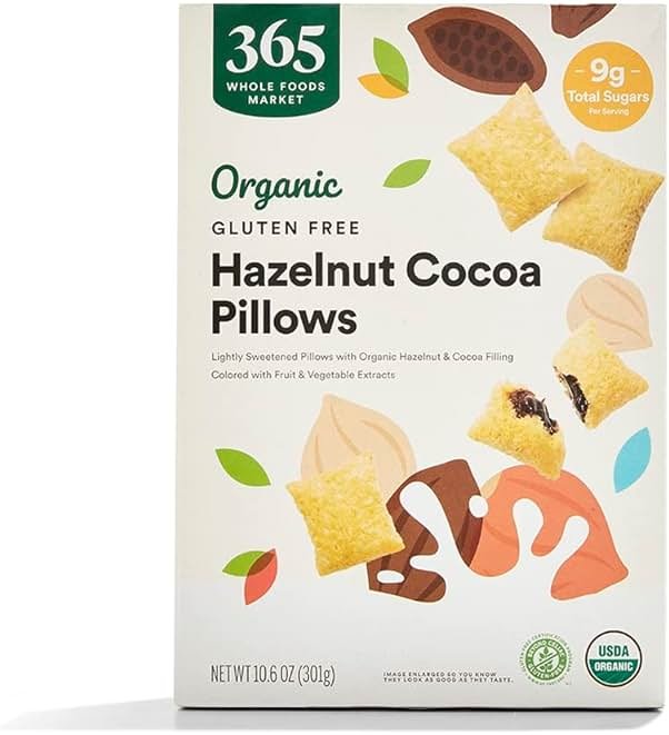 365 by Whole Foods Market, Organic Hazelnut Cocoa Pillows, Gluten-Free, 10.6 Ounce - Product Image