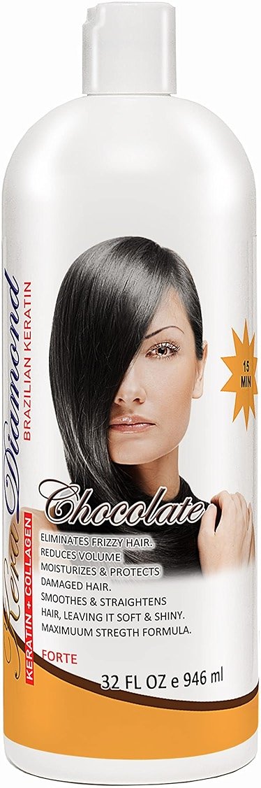 Kera Diamond Keratin Treatment Chocolate Restore w/Vitaminas 32FL Oz - Product Image