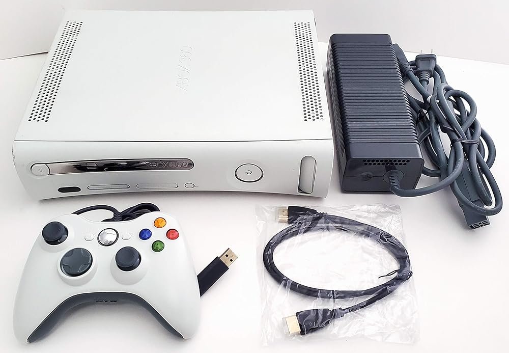 Microsoft Xbox 360 4GB Matte White Video Game Console System Bundle with Wired Controller (Renewed) - Product Image