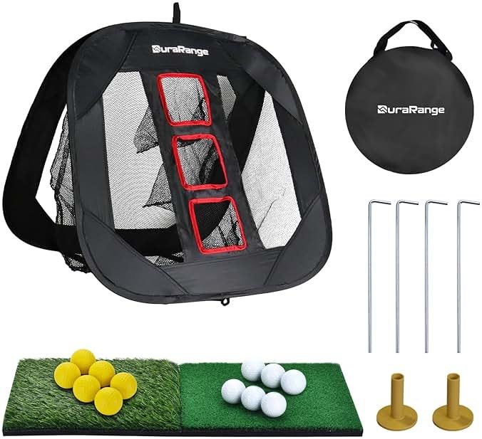 DURARANGE Pop-Up Golf Chipping Net - Ultimate Target Training Chip Aids for Precision & Distance, Outdoor | Indoor Practice, Golfer Gift - Product Image