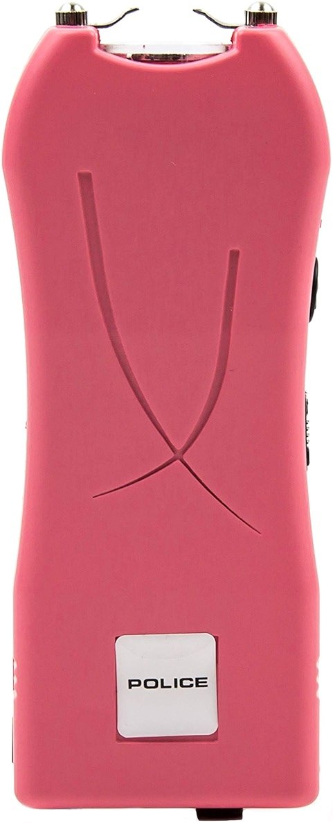 Police Stun Gun for Self Defense 398 – High Voltage Mini Rechargeable with LED Flashlight, Compact & Heavy Duty – Personal Security for Women Men – Pink - Product Image