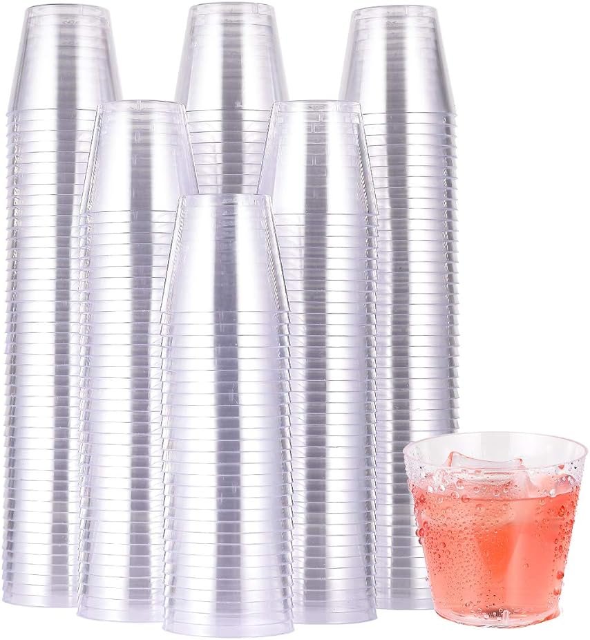 JOLLY CHEF 1000 Pack Plastic Shot Glasses,1 oz Disposable Cups 1 Ounce Tasting Cups Ideal for Whiskey, Wine Tasting,Food Samples - Product Image