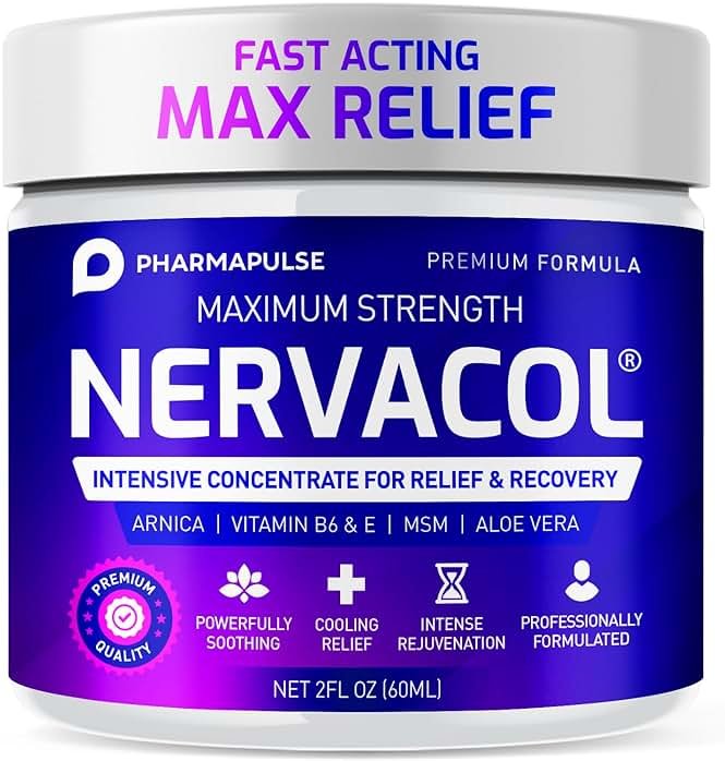 Pharmapulse Neuropathy Cream – Maximum Strength for Feet, Hands, Legs, Toes, Lower Back - Alpha Lipoic Acid, Arnica, Vitamin B6, Aloe Vera, MSM - Effective Soothing - Product Image