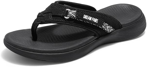 DREAM PAIRS Women's Arch Support Flip Flops Comfortable Thong Sandals - Product Image