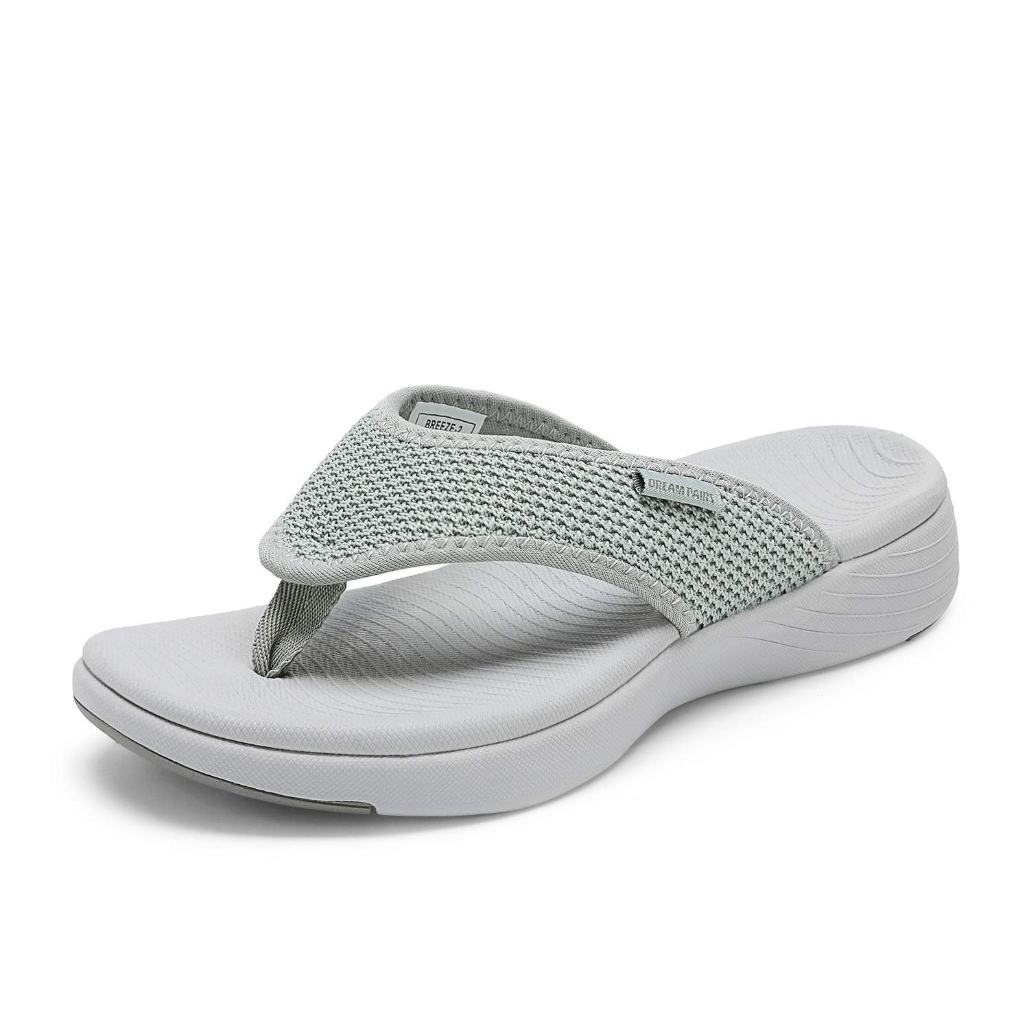 DREAM PAIRS Women's Arch Support Soft Cushion Flip Flops Thong Sandals - Product Image