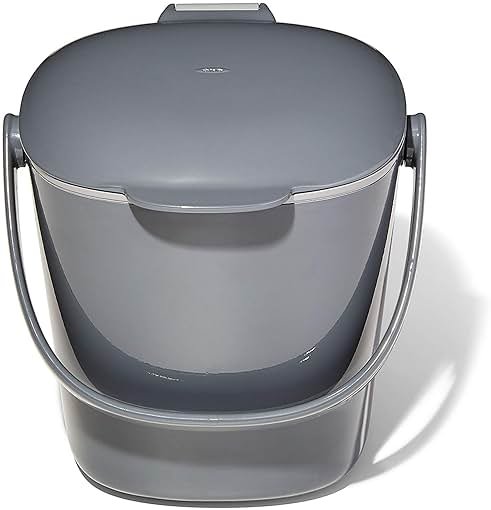 OXO Good Grips Easy-Clean Compost Bin, Charcoal - 0.75 GAL - Product Image