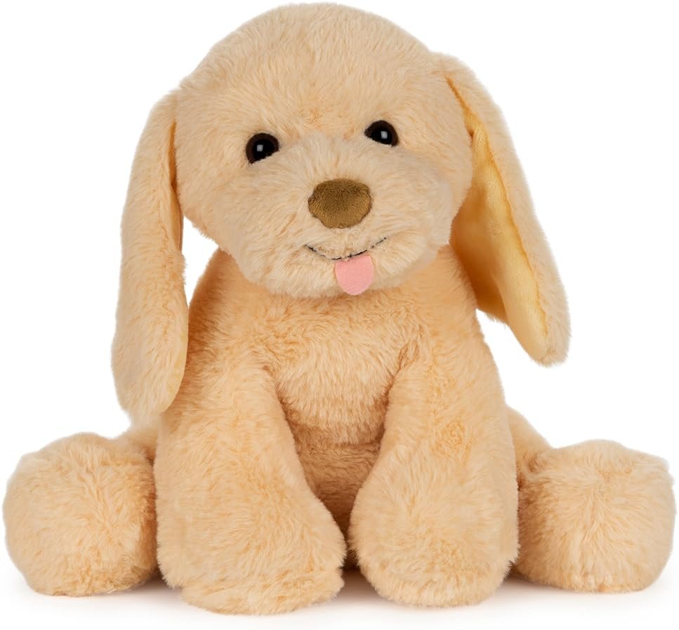 GUND Baby My Pet Puddles Animated Plush, Premium Stuffed Animal Barking Plush Puppy Dog for Ages 1 and Up, Yellow, 12” - Product Image