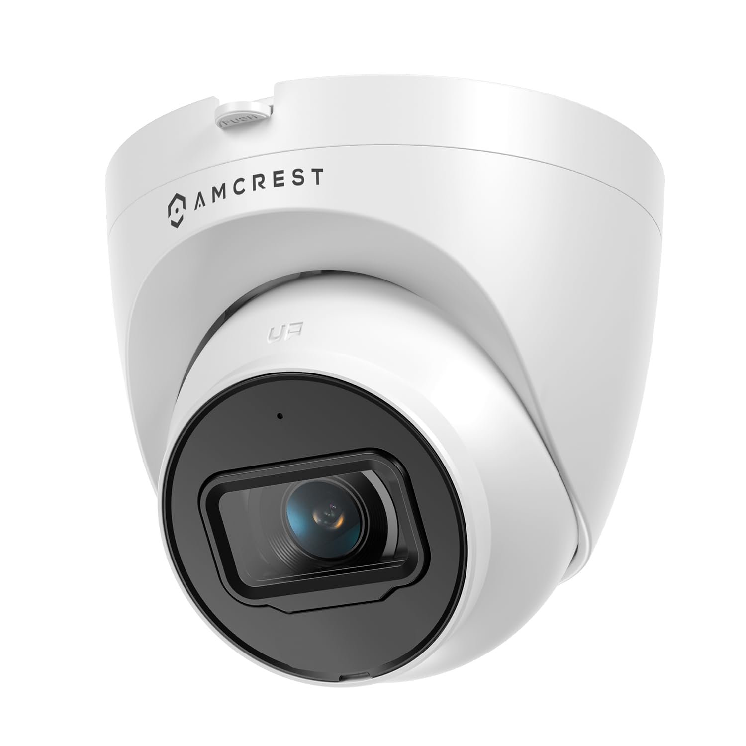 Amcrest 5MP Turret POE Camera, UltraHD Outdoor IP Camera POE with Mic/Audio, 5-Megapixel Security Surveillance Cameras, 98ft NightVision, 132° FOV, MicroSD (256GB), (IP5M-T1179EW-AI-V3) - Product Image
