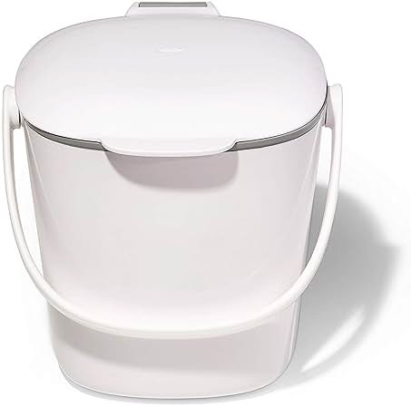 OXO Good Grips Easy-Clean Compost Bin, White - 0.75 GAL - Product Image