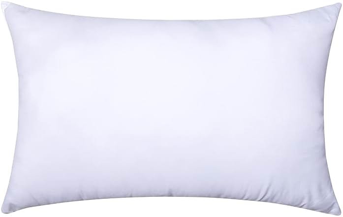 MIULEE Throw Pillow Insert Premium Pillow Stuffer Sham Rectangle for Decorative Cushion Bed Couch Sofa 12x20 Inch - Product Image