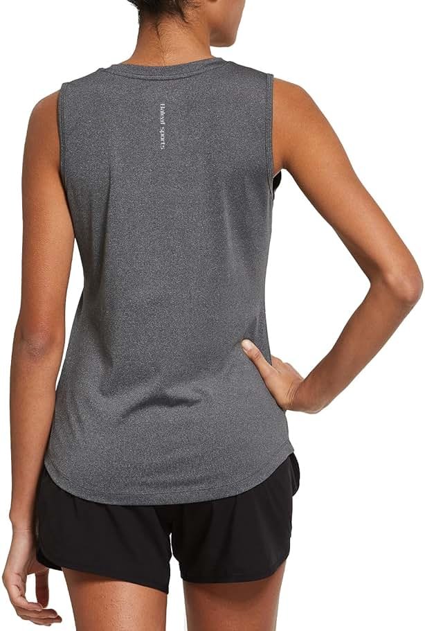 baleaf Women's Workout Tank Tops Sleeveless Quick Dry Running Shirts Lightweight Loose Fit for Yoga Athletic Gym - Product Image