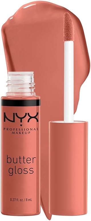 NYX PROFESSIONAL MAKEUP Butter Gloss, Non-Sticky Lip Gloss - Bit Of Honey (Peach Nude) - Product Image