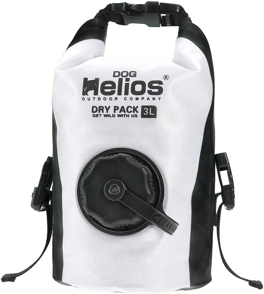 Dog Helios 'Grazer' Waterproof Outdoor Travel Dry Food Dispenser Bag, 3L, White - Product Image