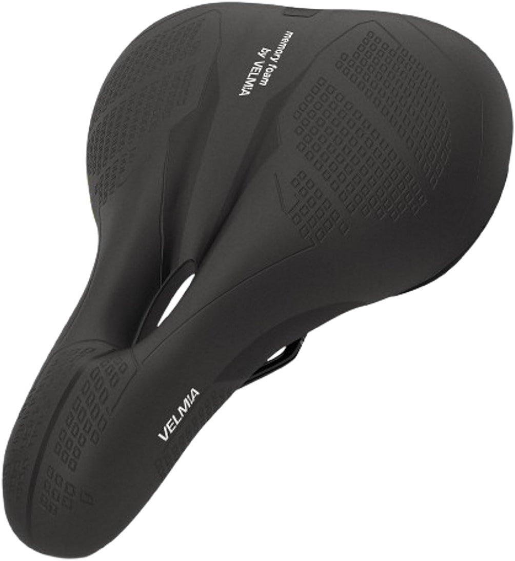 VELMIA Bicycle Saddle - Comfortable Saddle for Men and Women - 3 Zone Concept - Waterproof Bicycle Seat with Ergonomic Design - Product Image