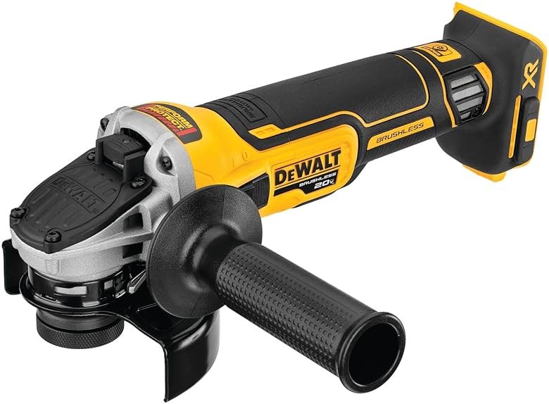 DEWALT 20V MAX* XR Angle Grinder with Kickback Brake, Slide Switch, 4-1/2-Inch, Tool Only (DCG405B) - Product Image