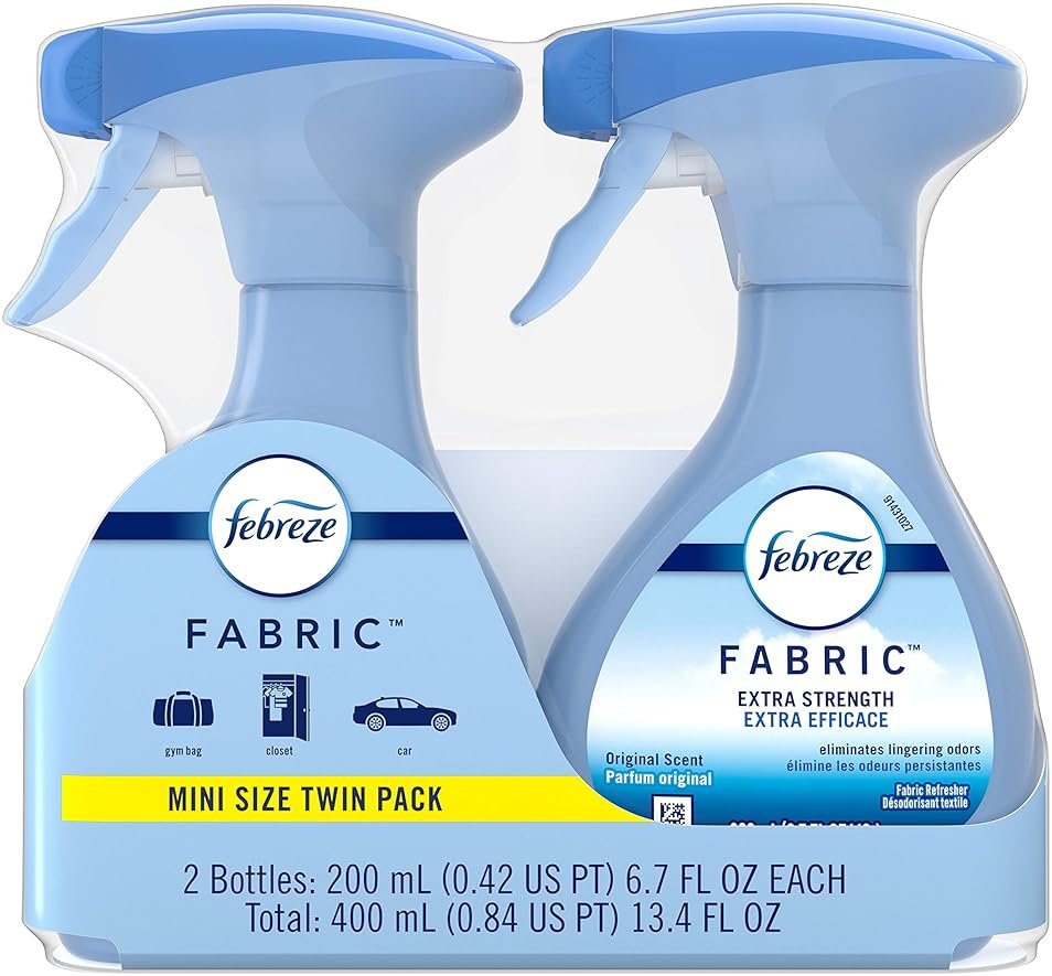 Febreze Fabric Refresher, Odor Fighter, Extra Strength, Original Scent, 2 Count, 6.7 Fl Oz Each (Pack of 2) - Product Image