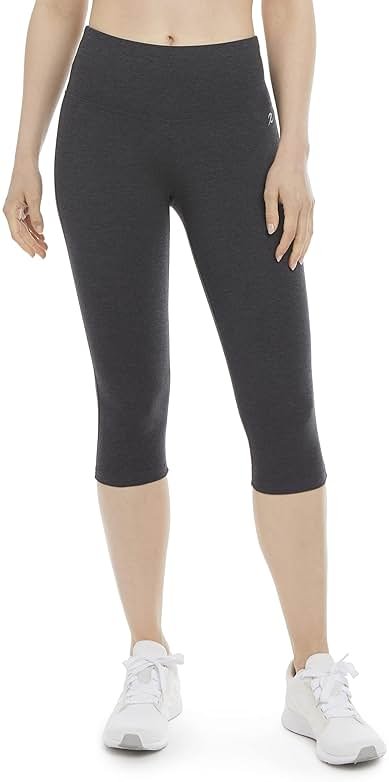 Energy Zone Women's Cotton Stretch High Waist Crop Legging - Product Image