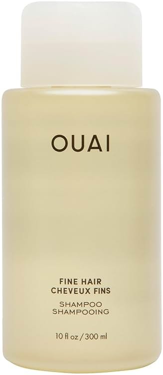 OUAI Fine Hair Shampoo - Volumizing Shampoo for Fine, Flat Strands - Made with Biotin, Keratin & Chia Seed Oil - Strengthens, Nourishes & Thickens - Color-Safe & Sulfate Free Hair Care (10 Fl oz) - Product Image