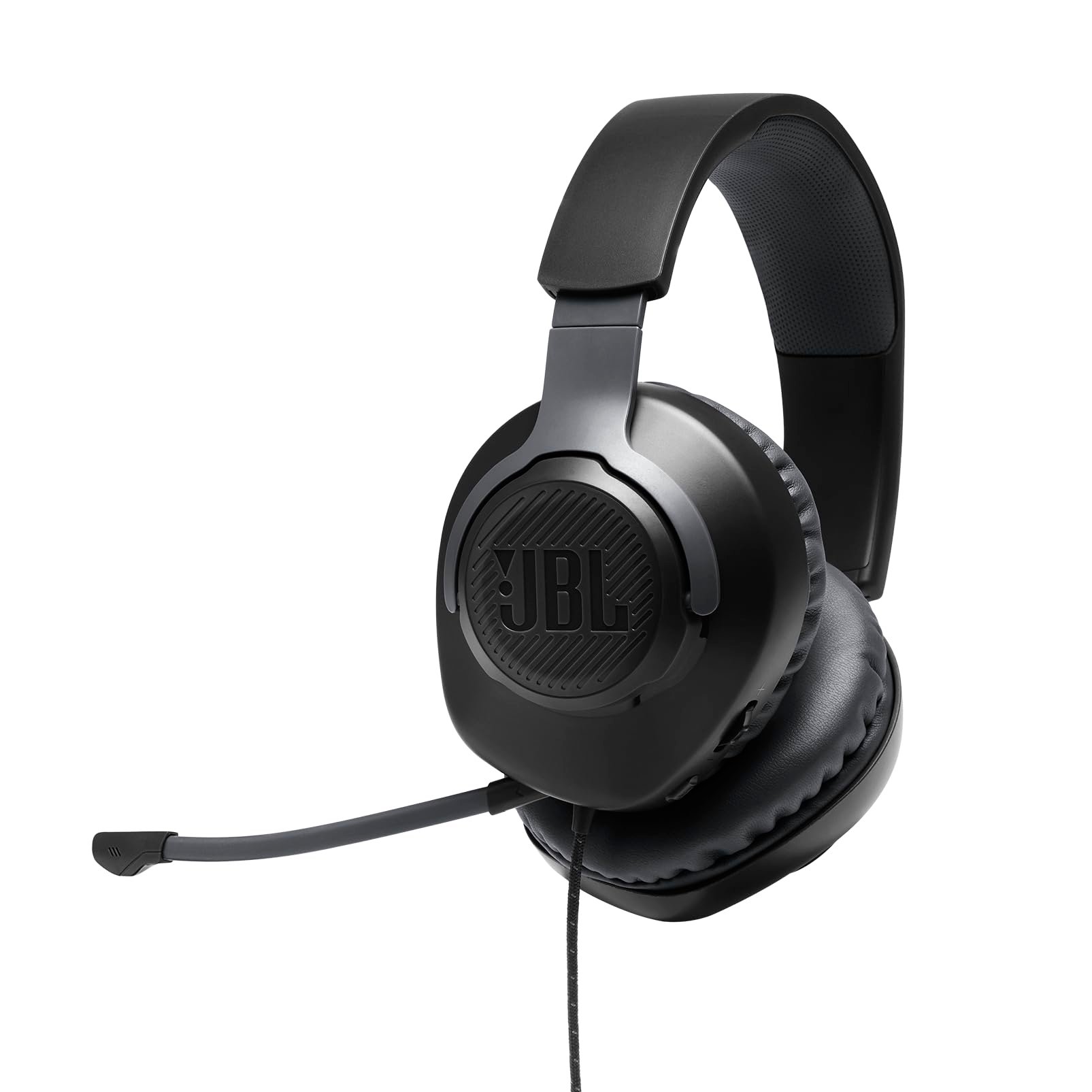 JBL Quantum 100 - Wired Over-Ear Gaming Headphones - Black, Large - Product Image