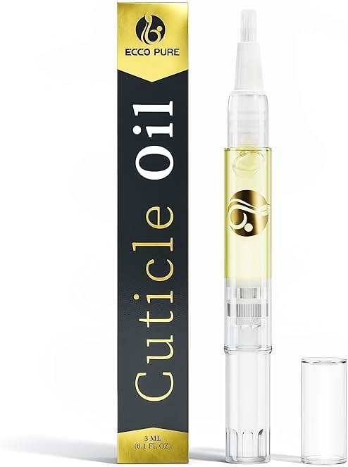 Cuticle Oil Pen with Vitamin E – Nail & Cuticle Moisturizing Oil – Mess-Free Brush Pen for Dry Cuticles & Nails – Manicure & Pedicure Nail Care - Product Image