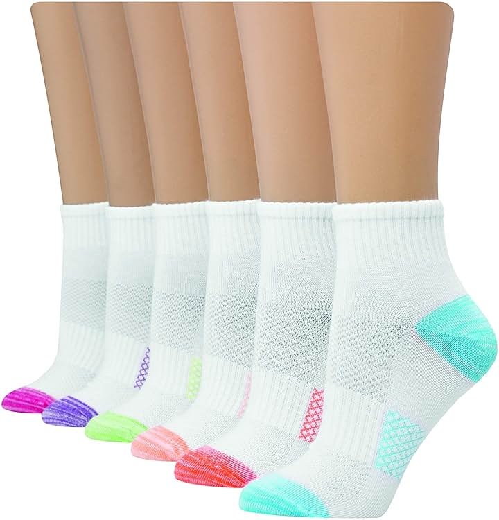 Hanes Women's Socks, Lightweight Breathable Socks, No Show and Super No Show, 6-Pack - Product Image