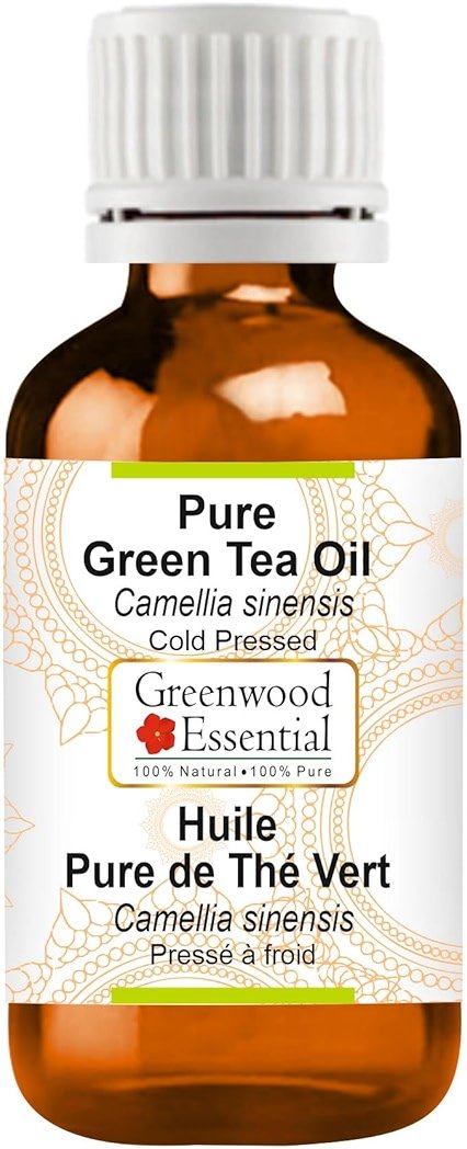 Greenwood Essential Green Tea Oil (Camellia sinensis) | Cold Pressed | Natural | Undiluted | For Diluting Essential Oils | For Skin & Massage | Men & Women | 30ml (1 oz) - Product Image