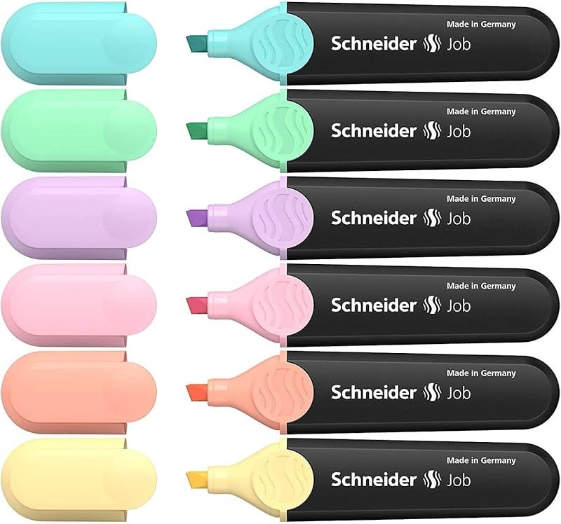 Schneider Highlighter Textmarker Job pastell Case 6 Stück 50-115097 1 pc(s) - Product Image