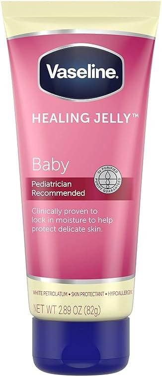 Vaseline Healing Jelly Petroleum Jelly For Diaper Rash Moisturizer For Baby Hypoallergenic Skin Protectant 2.89 oz - Product Image