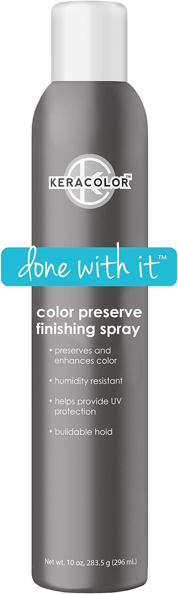 Keracolor Color Preserving Finishing Hair Spray, Keratin Infused UV Protection, Color Enhancement, Buildable Hold, 10 Fl Oz - Product Image