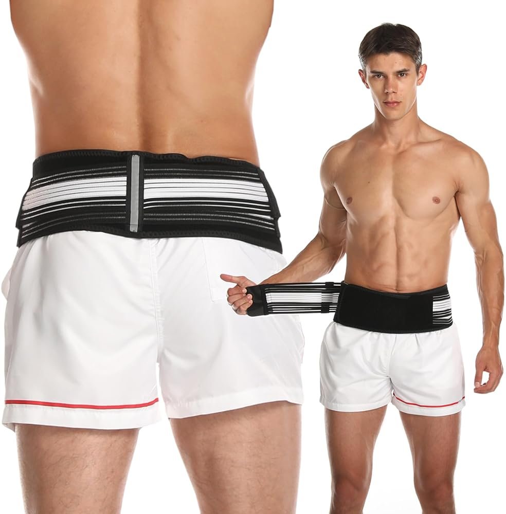 Paskyee Sciatica Belt, Sacroiliac Hip Band for Men Women - Sciatic, Lower Back, Si Joint, Pelvic pain Relief Regular - Product Image