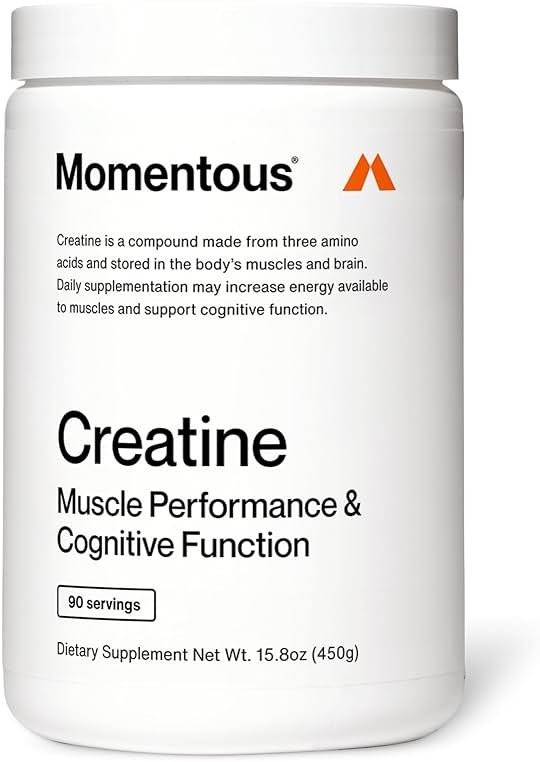 Momentous Creatine Monohydrate Powder - Creatine Powder - Supports Strength, Lean Muscle, & Recovery for Men & Women - NSF Certified for Sport - 5 g per Serving - 90 Servings - Product Image