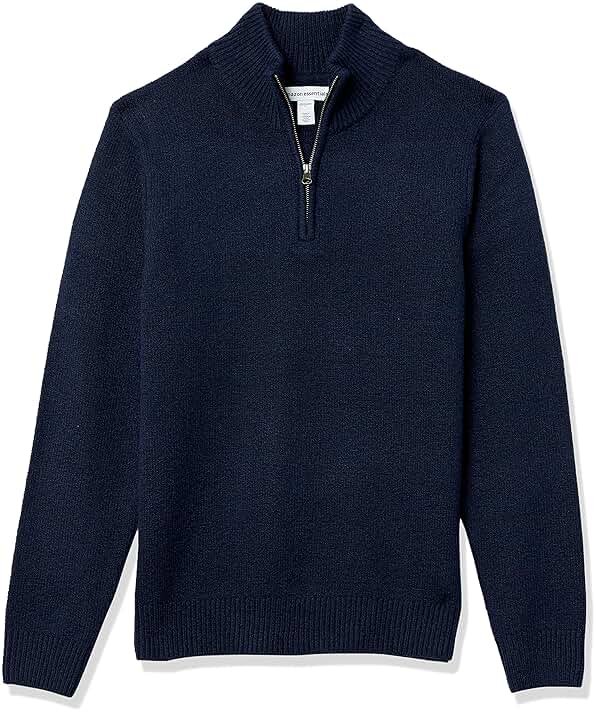 Amazon Essentials Men's Long-Sleeve Soft Touch Quarter-Zip Sweater - Product Image