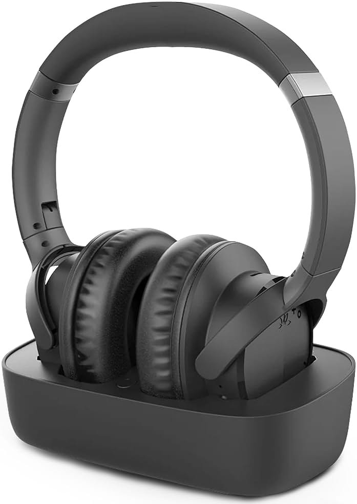 Avantree Ensemble - Wireless Headphones for TV Watching for Seniors, Easy Setup & Charging Dock, 35H Play Time, Comfortable, Works with Optical, AUX & Bluetooth TVs - Product Image