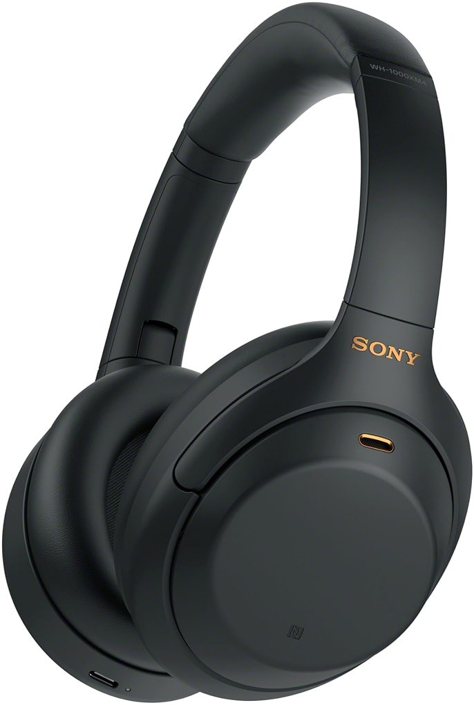 Sony WH-1000XM4 Wireless Premium Noise Canceling Overhead Headphones with Mic for Phone-Call and Alexa Voice Control, Black WH1000XM4 - Product Image
