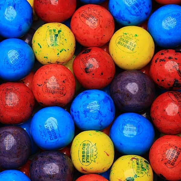 Gumballs for Gumball Machine - Berry Mix 1 Inch Bubble Gum Balls Bulk - Gumball Machine Refills - Chewing Gum - 2.4 LB - 136 pcs King Gumballs Bulk - Product Image