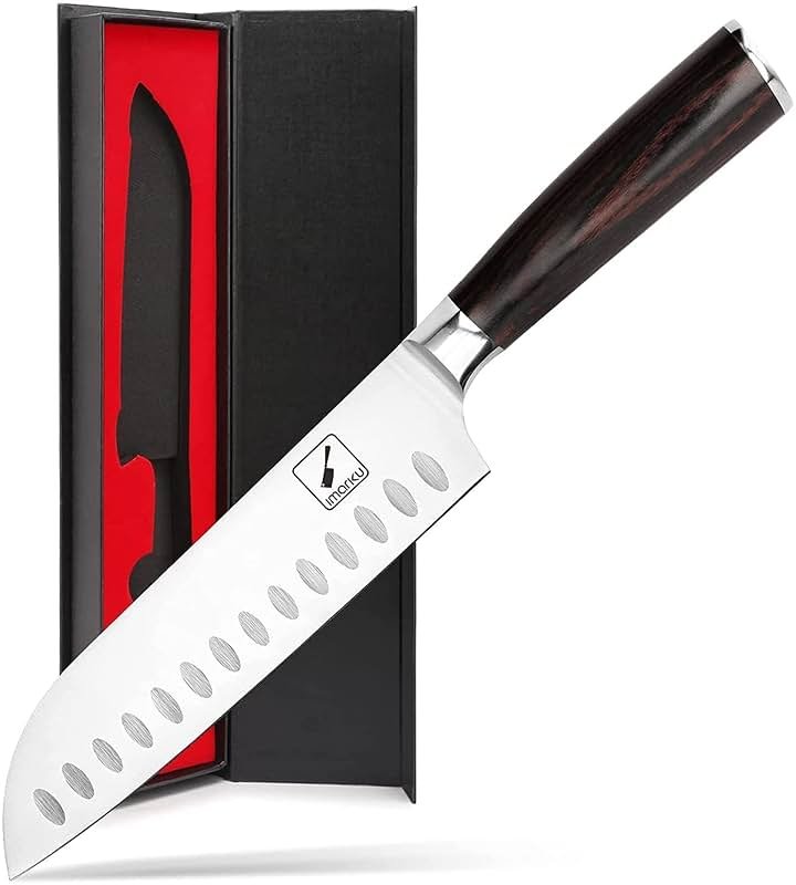 imarku Chef Knife 7 Inch Kitchen Knife Ultra Sharp Santoku Knife - High Carbon Japanese Chefs Knife, Kitchen Gadgets 2025, Apartment Essentials, Birthday Gifts for Him Her, Best Gifts for Women Men - Product Image