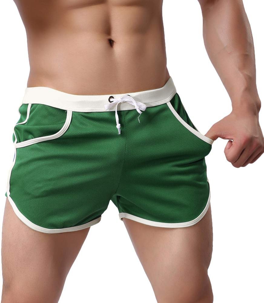 Rexcyril Men's Running Workout Bodybuilding Gym Shorts Athletic Sports Casual Short Pants - Product Image