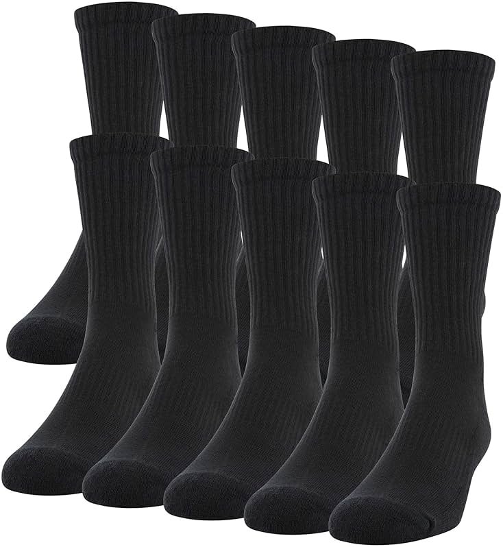 Gildan Men's Active Cotton Crew Socks (10-Pack) - Product Image