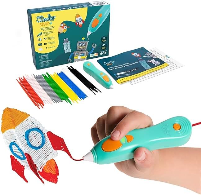 3Doodler Start+ Essentials 3D Pen Set for Kids, Easy to Use, Learn from Home Art, Educational STEM Toy for Boys & Girls Ages 6+ - Product Image