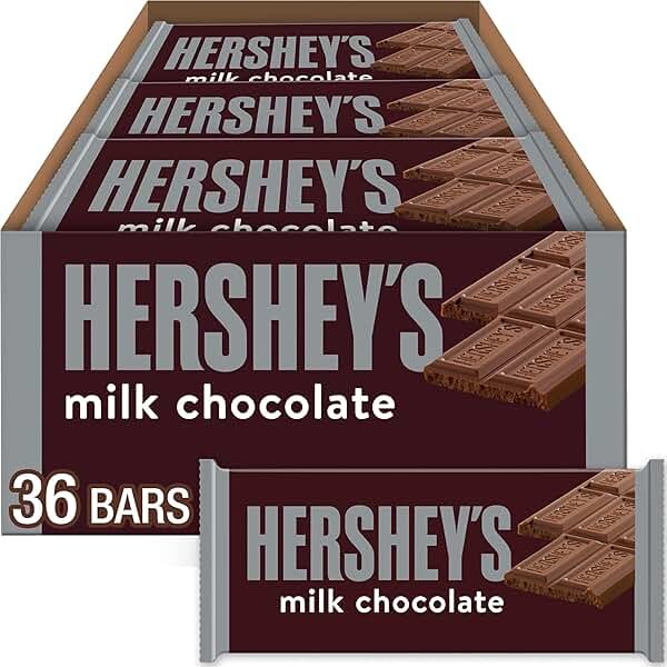 HERSHEY'S Milk Chocolate Candy Bars, 1.55 oz (36 Count) - Product Image
